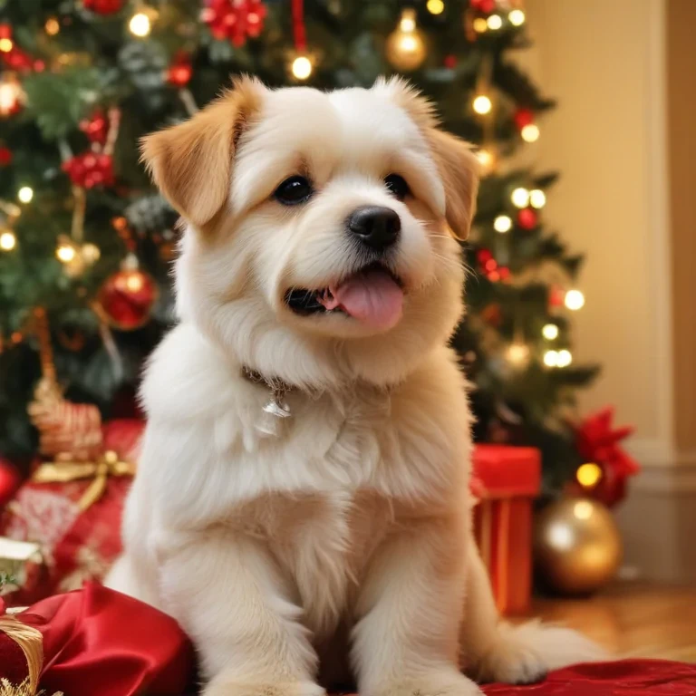 christmas wallpaper dog