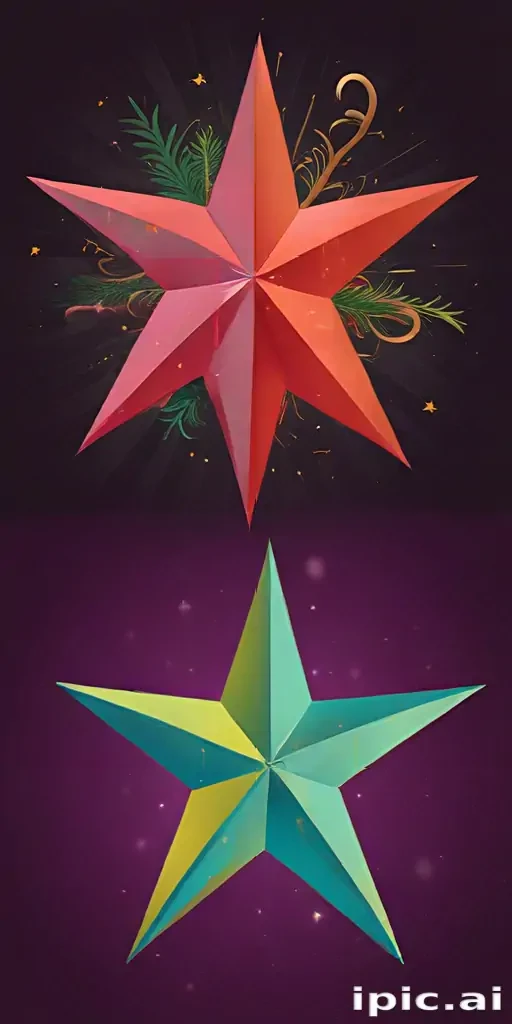 christmas star clipart free