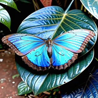blue morpho butterfly