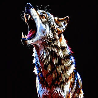 wolf howl png