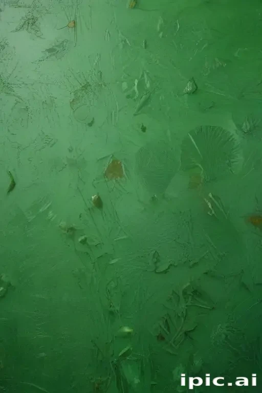 Textured Green Surface with Natural Elements and Intricate Patterns ...