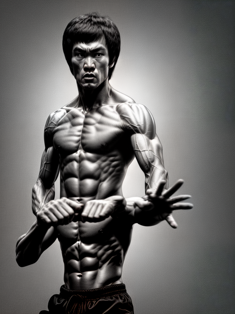 Bruce Lee is angry