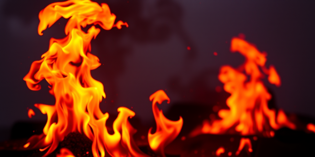 background with fire