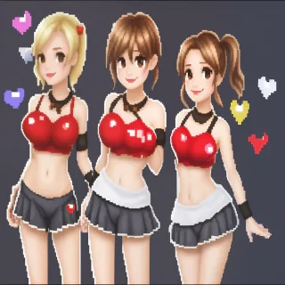 pixel hearts png