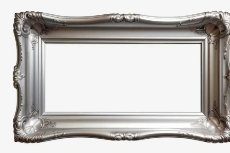 silver picture frame png