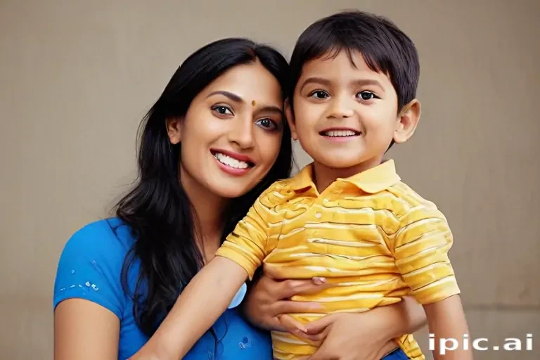 indian mom and son