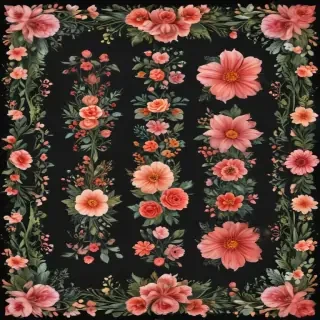 floral page borders