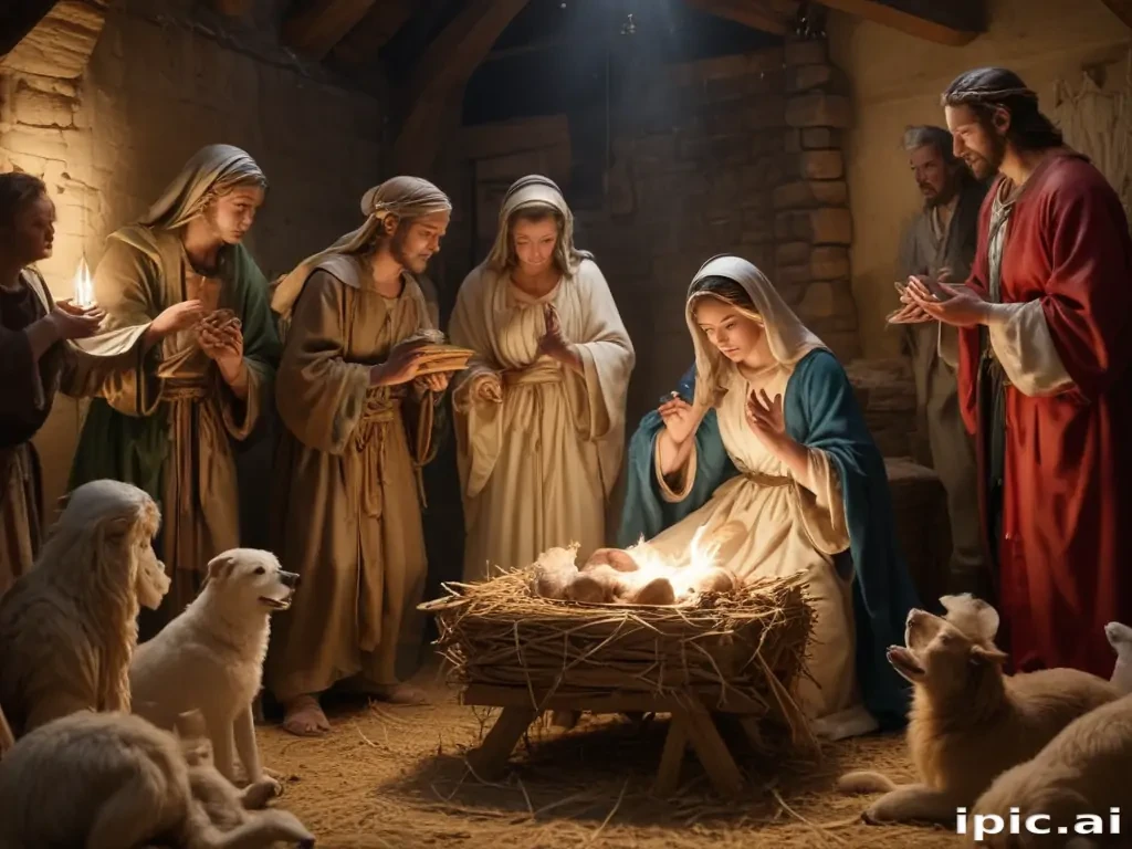 merry christmas nativity images free