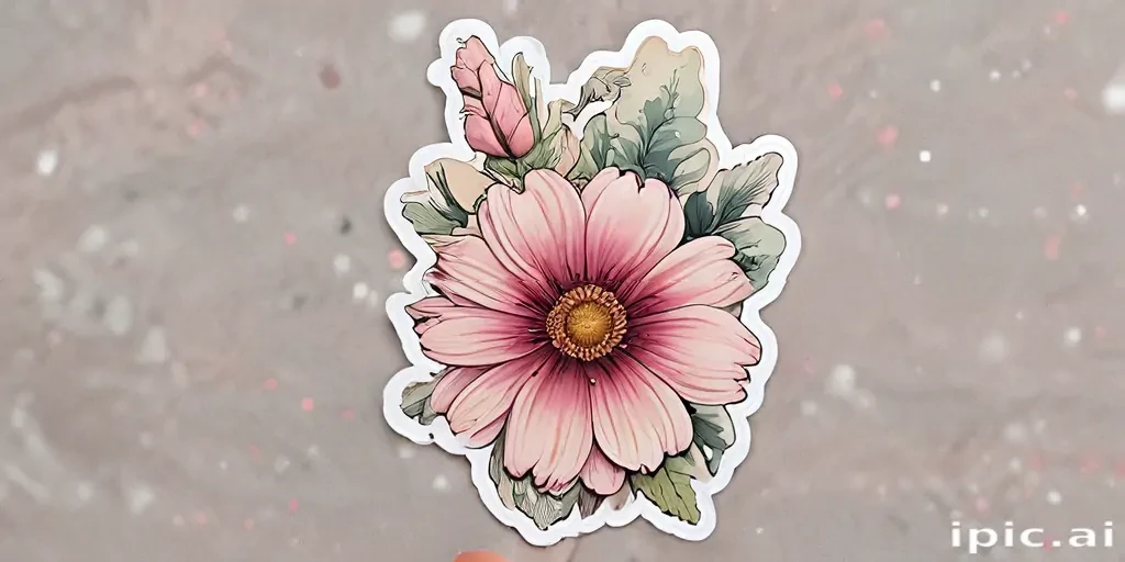 aesthetic flower stickers
