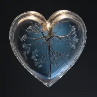 aesthetic transparent heart