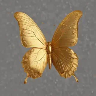 golden butterfly png