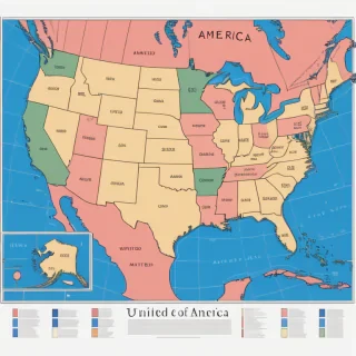 map of united states of america