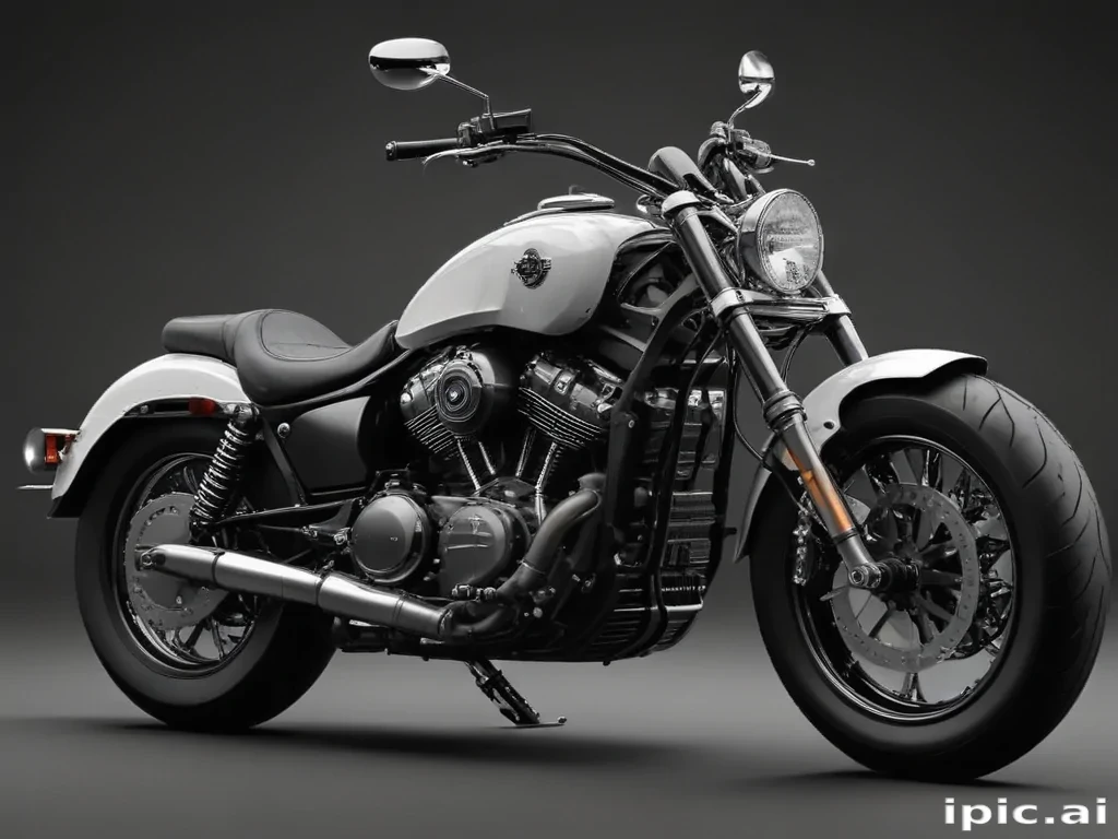 motorcycle clipart black and white