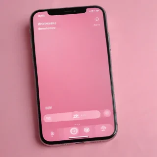 pink home screen