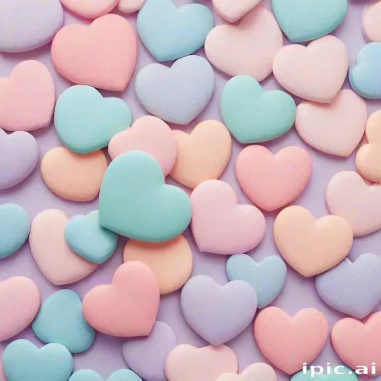 pastel heart wallpaper