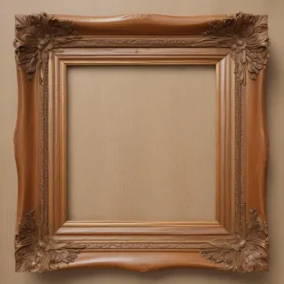 wooden picture frame png