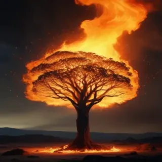 background on fire