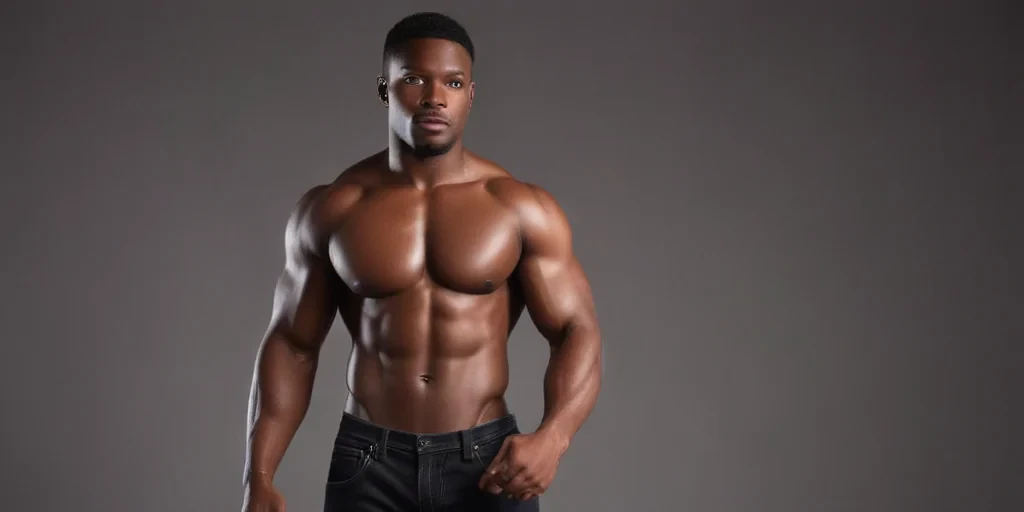 black male shirtless
