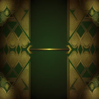green and gold background