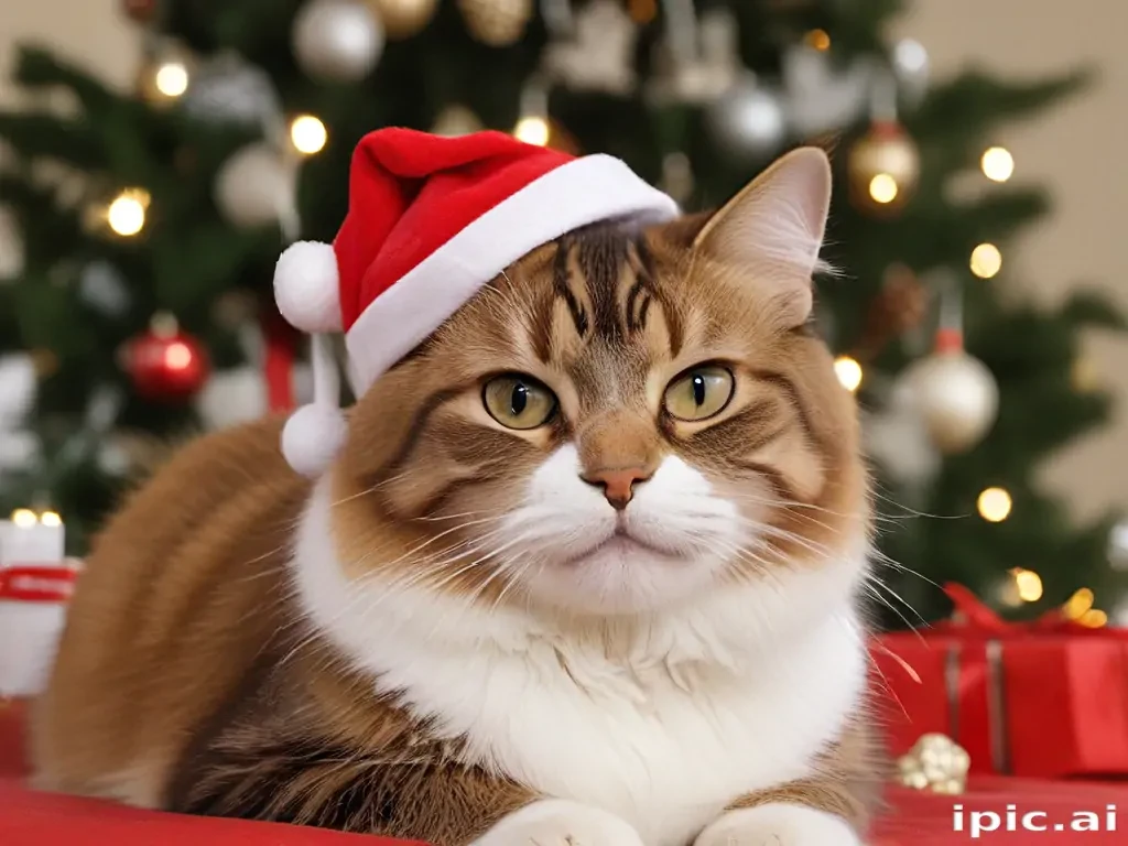 pictures of cats for christmas