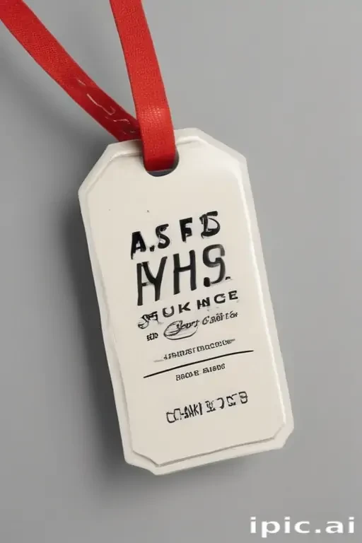 clothing tag mockup