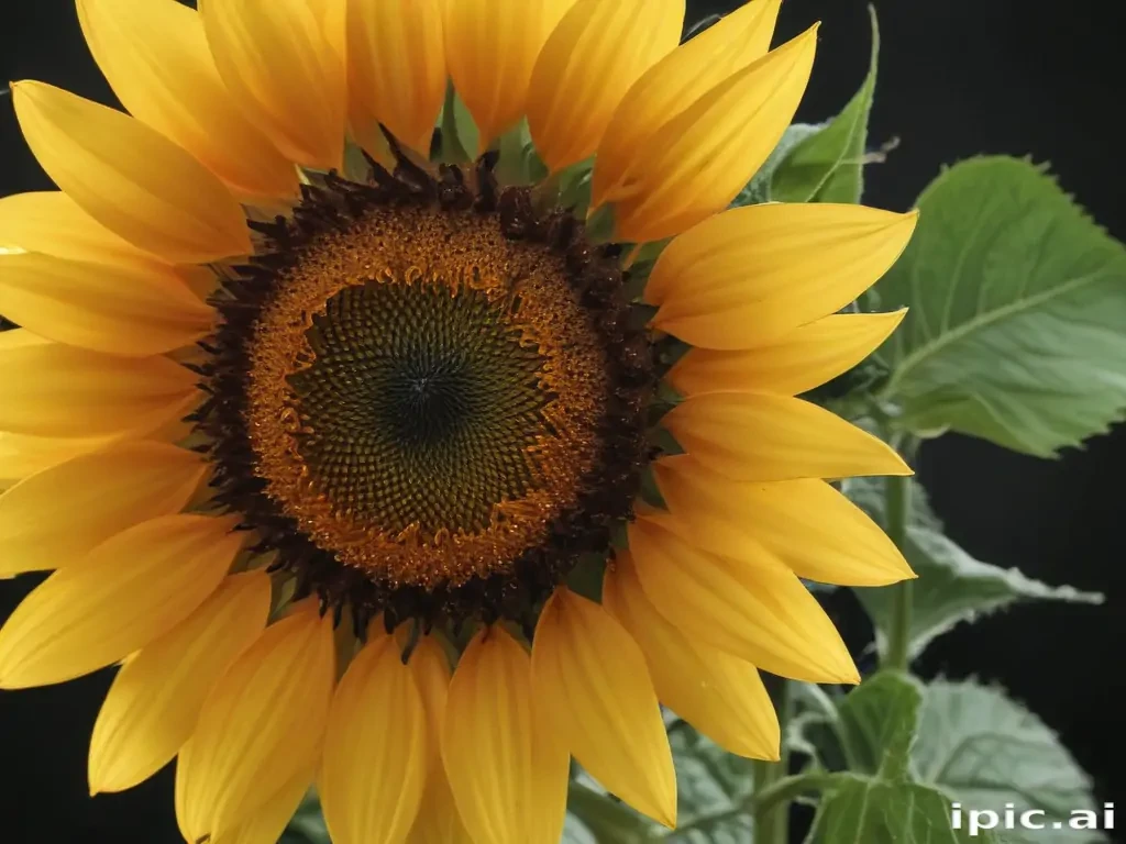 sunflower outline