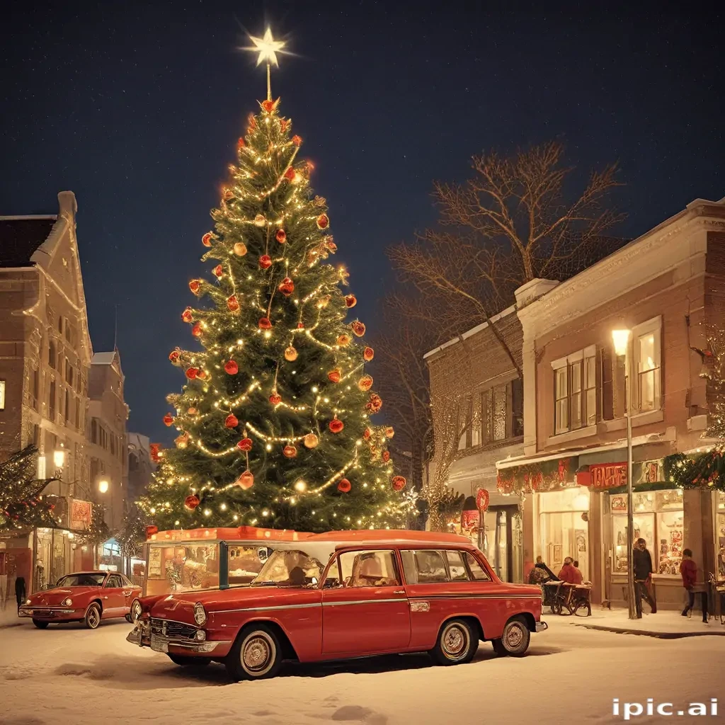 retro christmas image