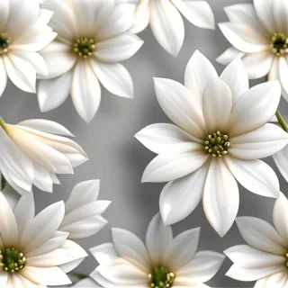 white flower transparent background