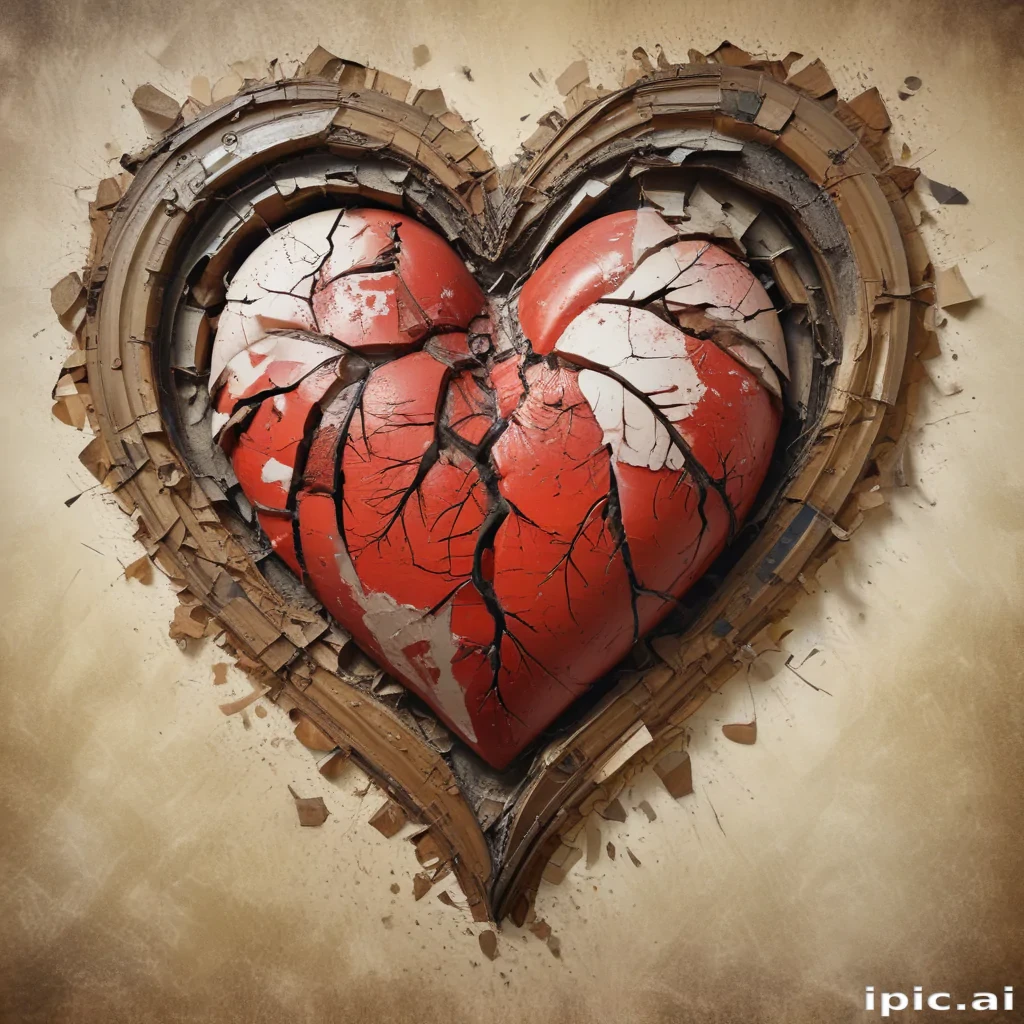 broken heart background