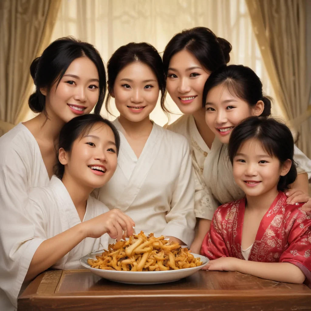 free use asian family