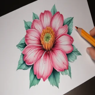 flower drawing pictures