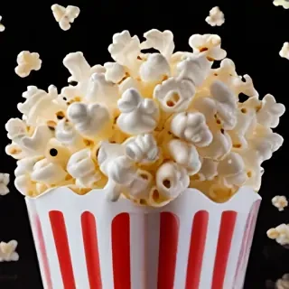 transparent popcorn
