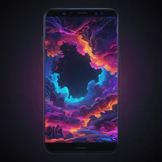 4k neon phone wallpaper