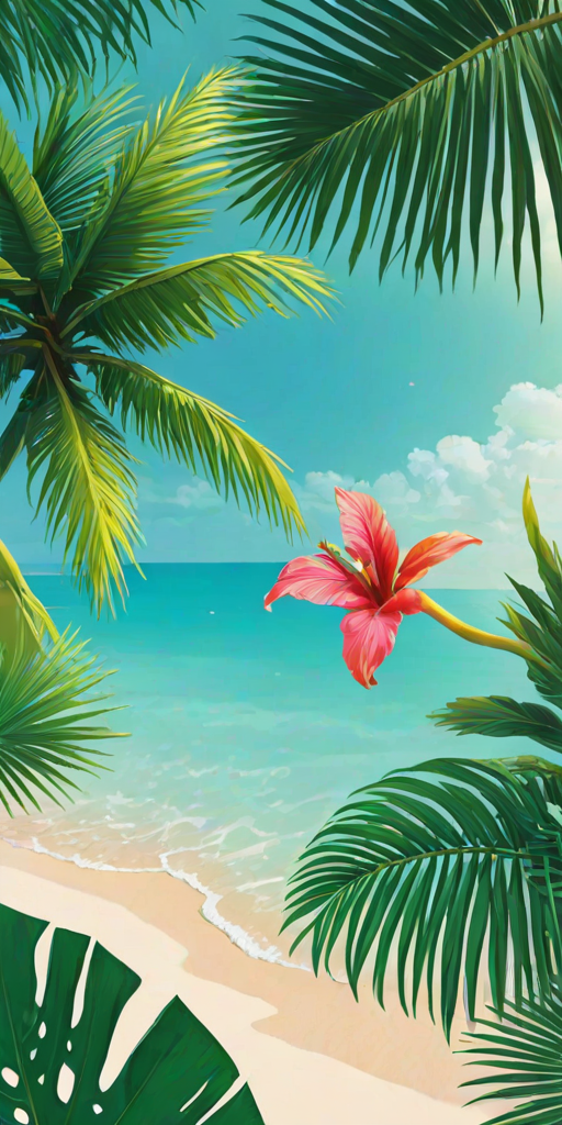 tropical iphone wallpaper