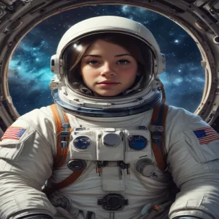 astronaut cartoon