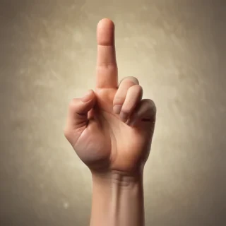 middle finger background