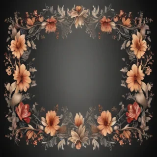 floral borders clipart