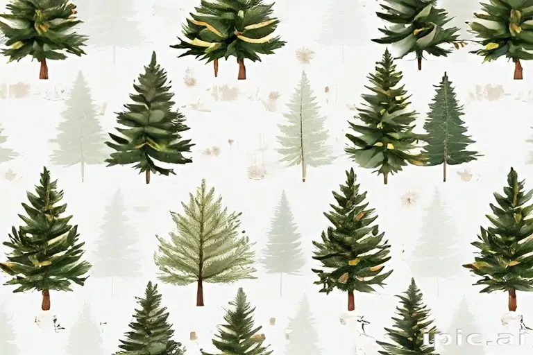 christmas trees transparent background