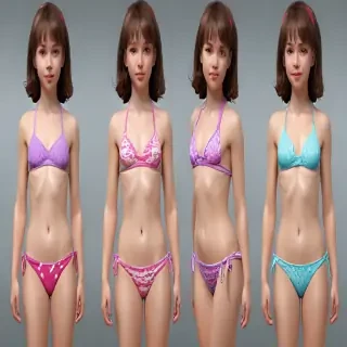 little girl in bikini ai