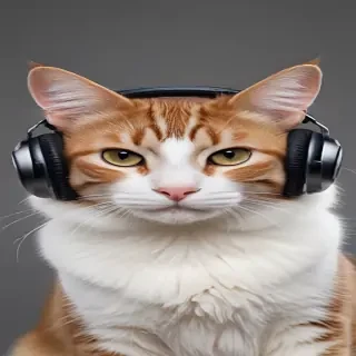 cat headphones png