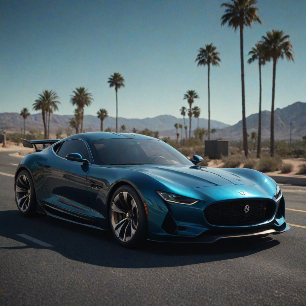 cinematic film still snake, A futuristic car, rendered in lush digital art, showcases a sleek, aerodynamic design with curved lines and sharp angles, evoking a sense of high-speed velocity. The metallic  body glimmers in the light, accentuated by neon  accents that pulse with an otherworldly energy. The wheels, a mesmerizing blend of chrome and carbon fiber, appear to rotate in mid-air, as if defying gravity. Against a backdrop of deep, electric blue, the car seems to embody the essence of innovation and progress, transporting the viewer to a world of tomorrow. ImgFixerPre0.3 <lora:more_details:1> . shallow depth of field, vignette, highly detailed, high budget, bokeh, cinemascope, moody, epic, gorgeous, film grain, grainy