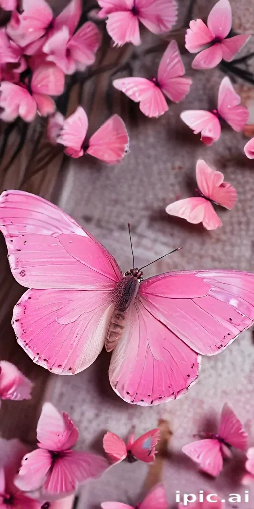 pink butterfly images