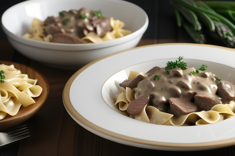 beef stroganoff with leftover prime rib