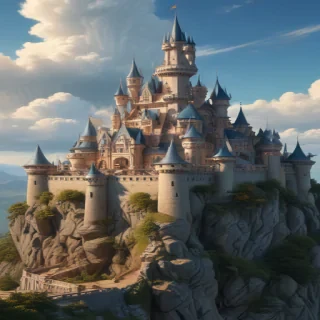castle in cartoon