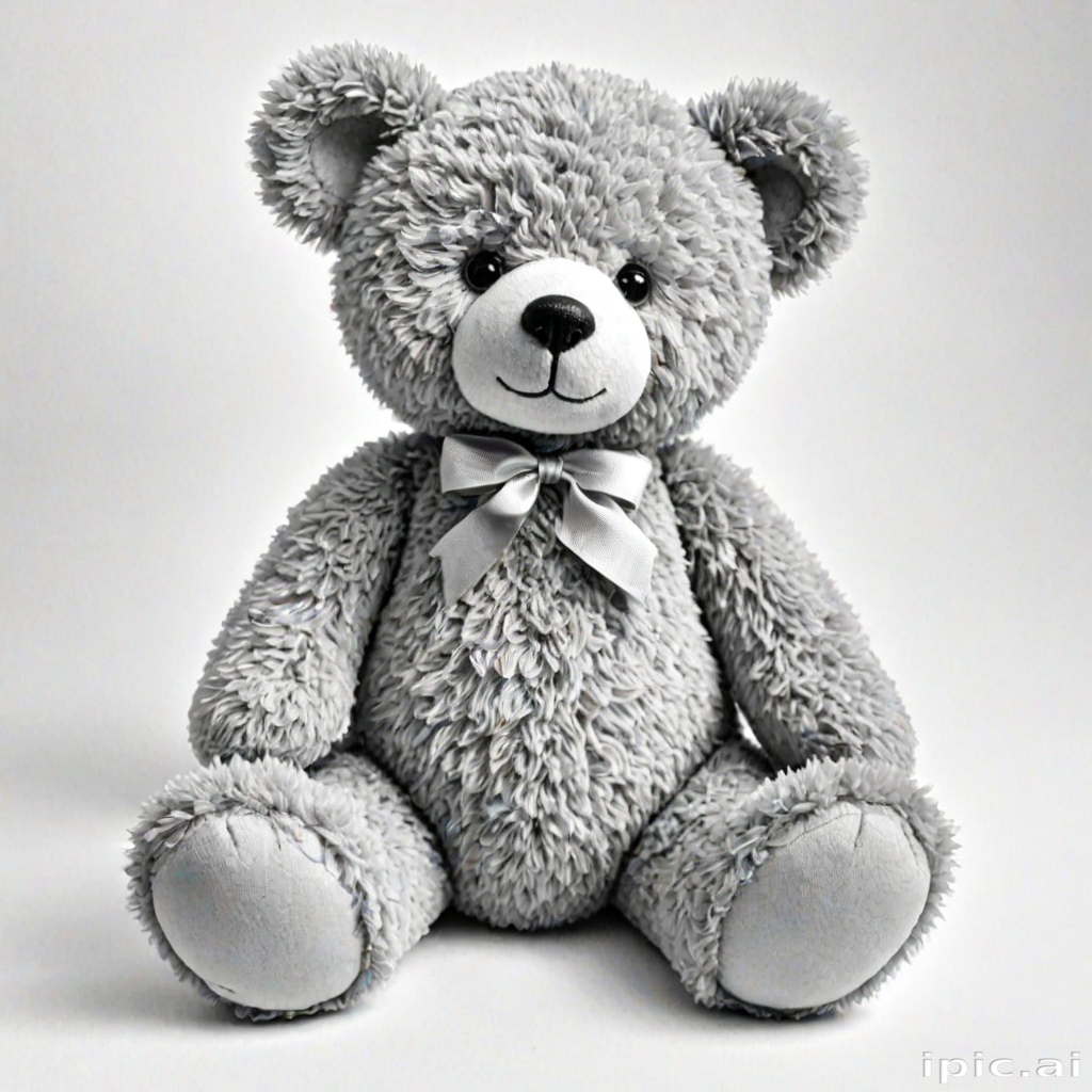 teddy bear clipart black and white