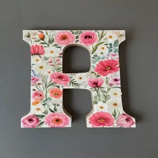 floral letters