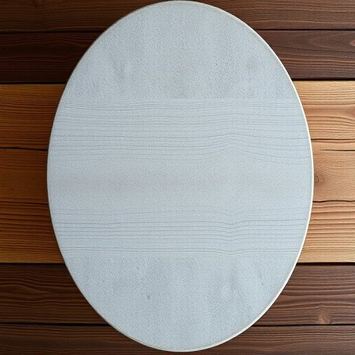 Generate a high-resolution image of a wooden table with a concrete top, shot from a top-down view using a digital camera set at f/4 aperture, ISO 100, 1/60 shutter speed, with natural lighting and a macro lens for enhanced detail.