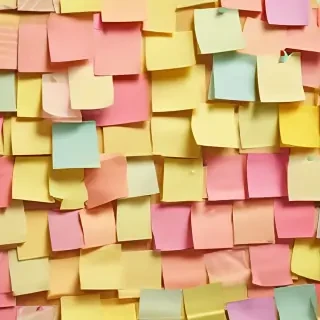 sticky note background