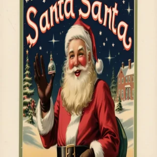vintage santa image