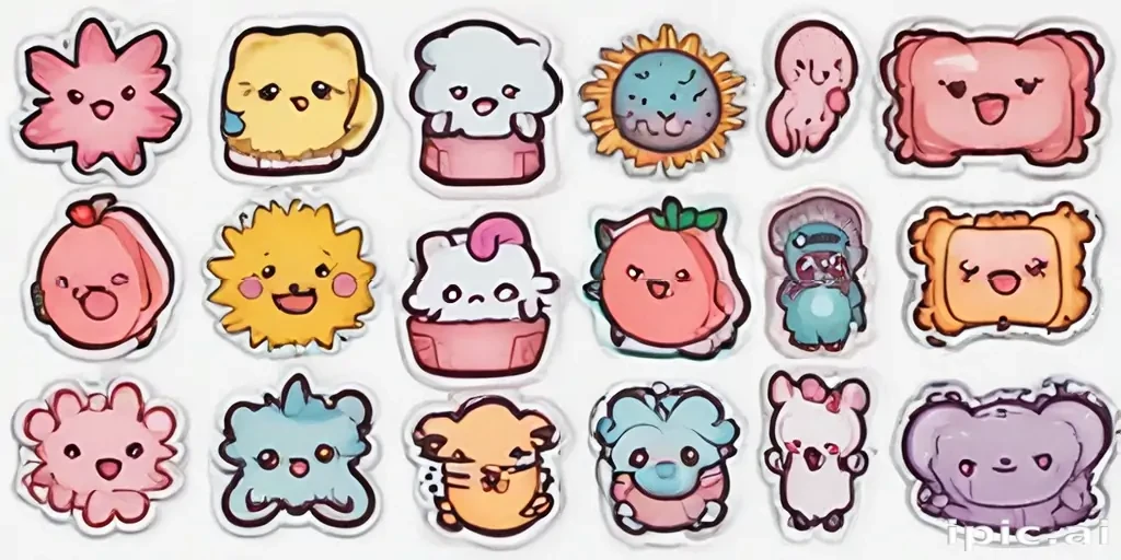 stickers png aesthetic
